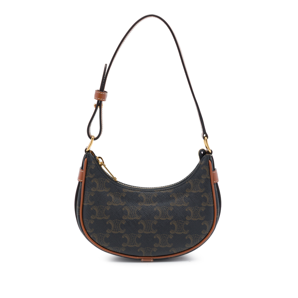 Pre-Loved Celine Mini Triomphe Coated Canvas Ava Shoulder Bag